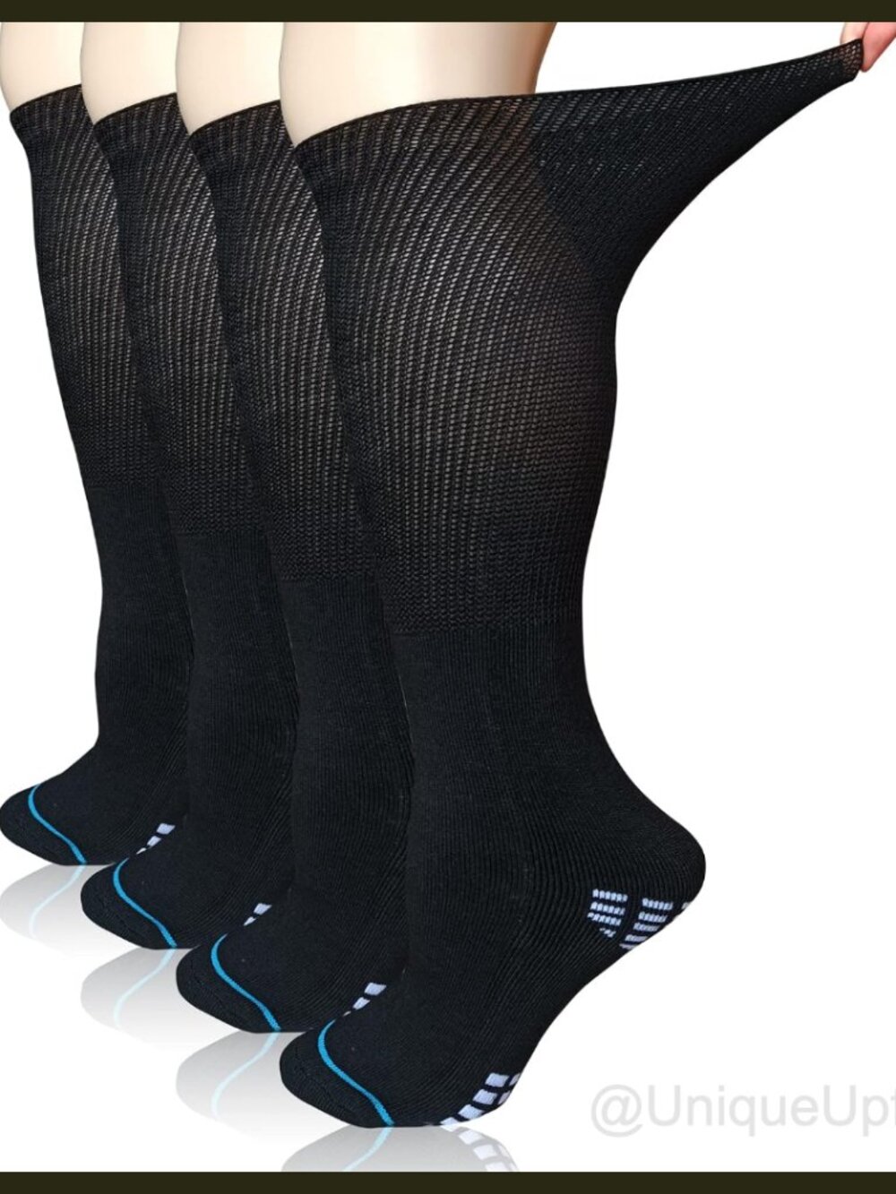 Extra Wide Bariatric Diabetic Socks Unisex Knee High Tube Socks Lymphedema